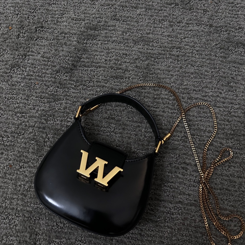 Alexander Wang Black Handbag with Gold Chain
